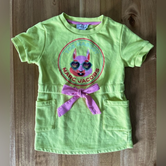 Marc Jacobs Lime Yellow Mascot Dress, size 4y - Picture 5 of 12